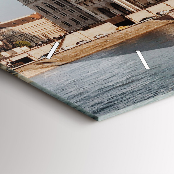 Horizontale Uhr Das Parlament in Budapest