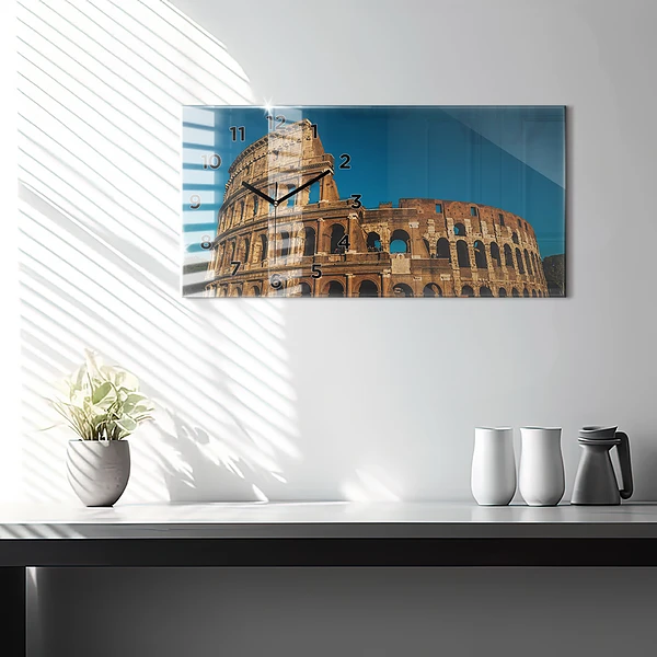 Horizontale Uhr mit motiv Kolosseum in Italien