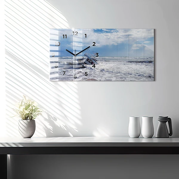 Horizontale Uhr mit motiv Versunkenes Wasserfahrzeug