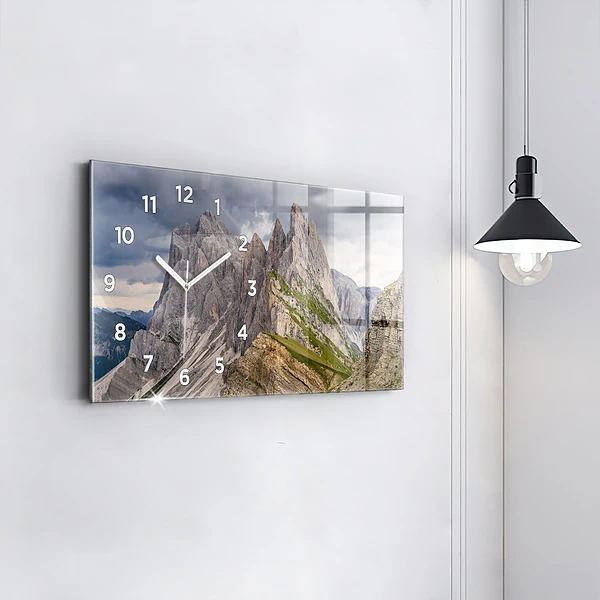 Horizontale Uhr Felsige Berge