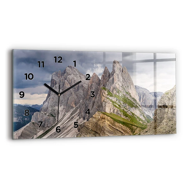 Horizontale Uhr Felsige Berge