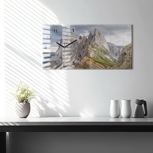 Horizontale Uhr Felsige Berge