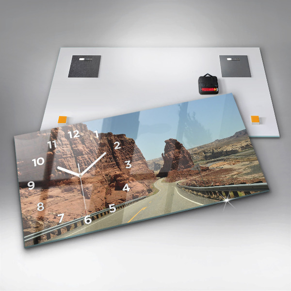 Horizontale Uhr Die Route 66 in den USA