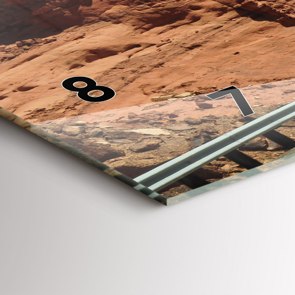 Horizontale Uhr Die Route 66 in den USA