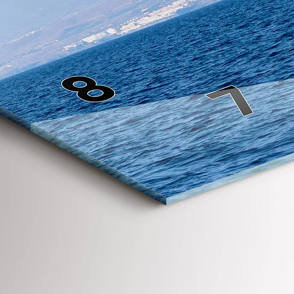 Horizontale Uhr mit motiv Yacht auf Teneriffa