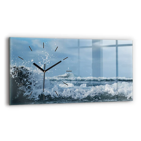 Horizontale Uhr Wellenfotografie