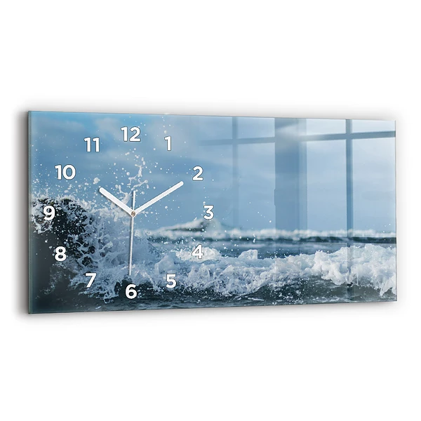Horizontale Uhr Wellenfotografie