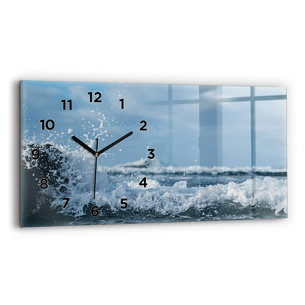 Horizontale Uhr Wellenfotografie