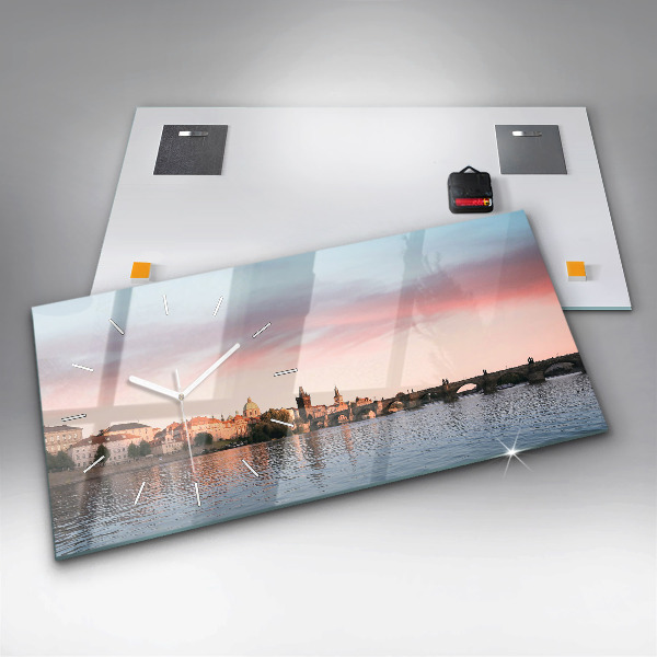 Horizontale Uhr Karlsbrücke in Prag