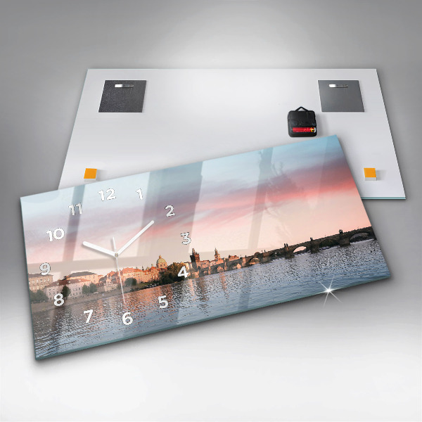 Horizontale Uhr Karlsbrücke in Prag