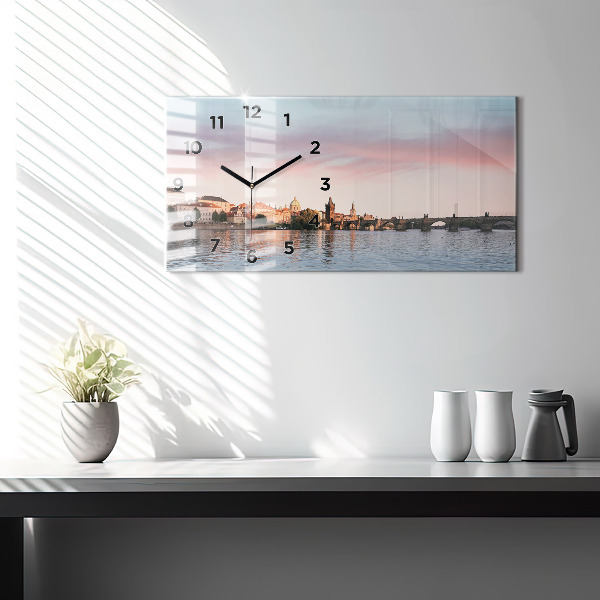 Horizontale Uhr Karlsbrücke in Prag