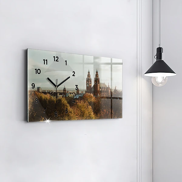 Horizontale Uhr mit motiv Kunstgalerie in Glasgow