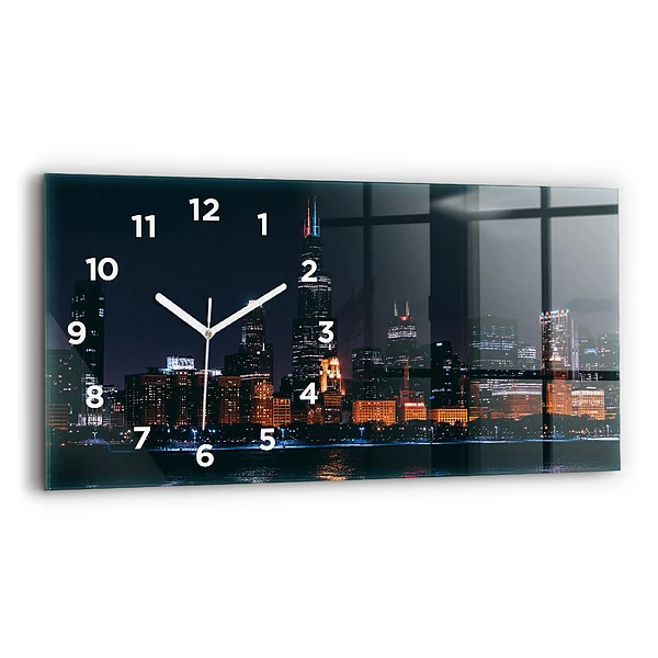 Horizontale Uhr Chicago Stadtbild