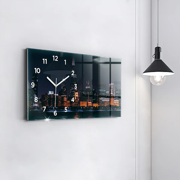 Horizontale Uhr Chicago Stadtbild