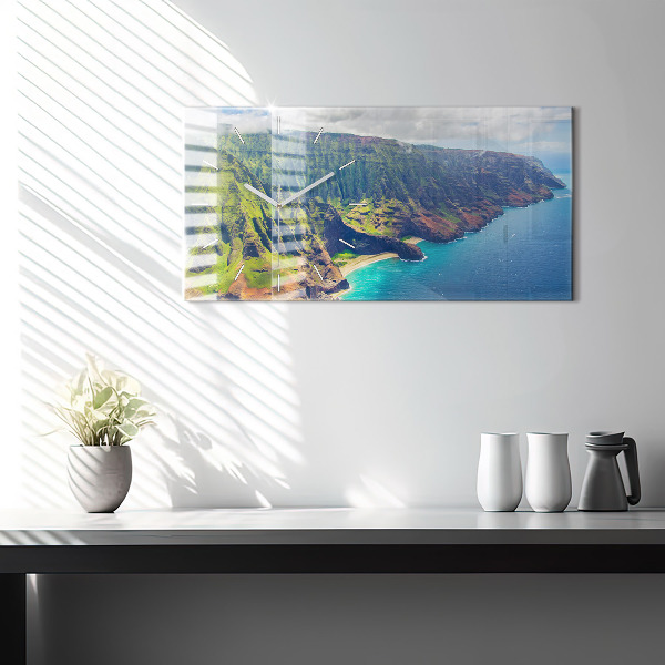 Horizontale Uhr mit motiv Hawaiianisches Meer
