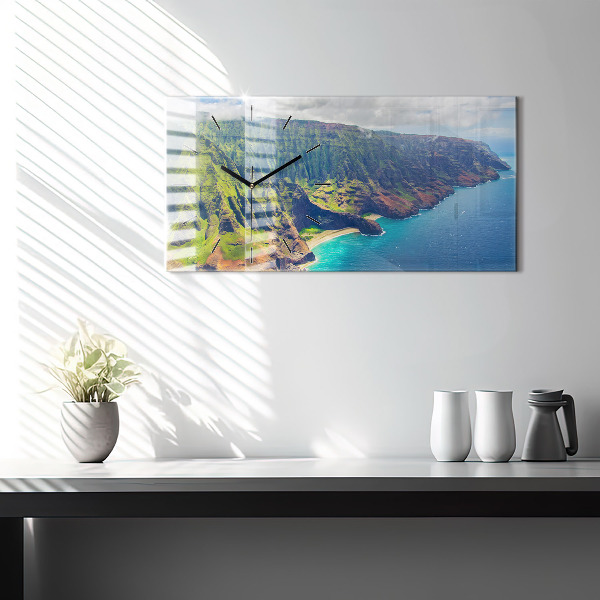Horizontale Uhr mit motiv Hawaiianisches Meer