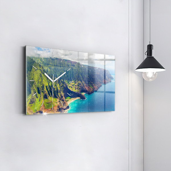 Horizontale Uhr mit motiv Hawaiianisches Meer