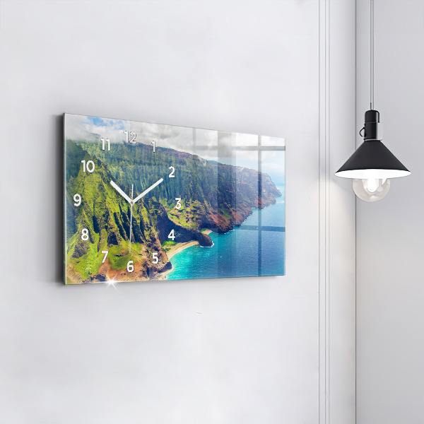 Horizontale Uhr mit motiv Hawaiianisches Meer