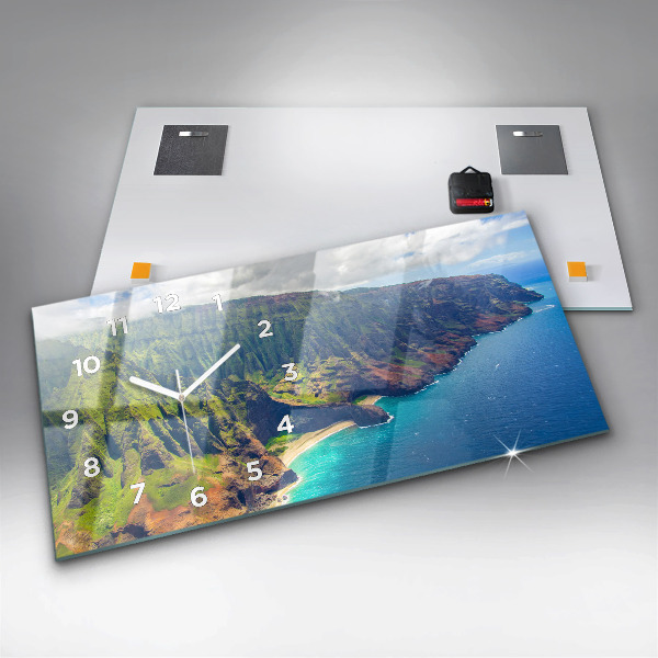 Horizontale Uhr mit motiv Hawaiianisches Meer