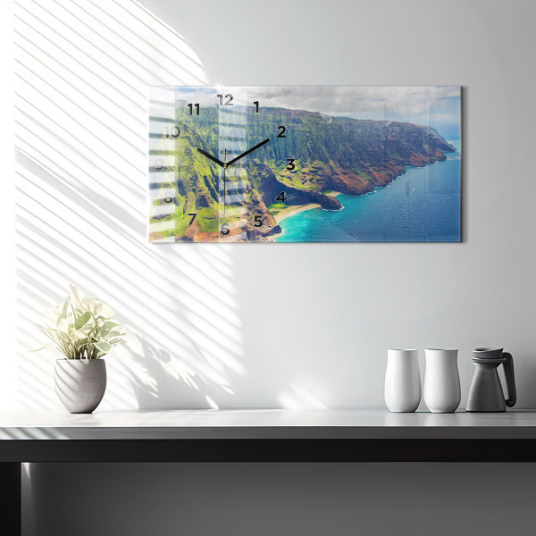 Horizontale Uhr mit motiv Hawaiianisches Meer