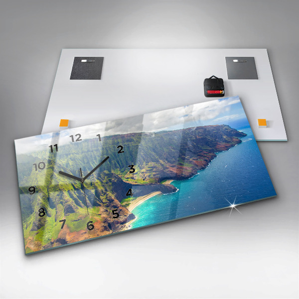 Horizontale Uhr mit motiv Hawaiianisches Meer