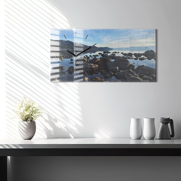 Horizontale Uhr mit motiv Blick aufs Meer