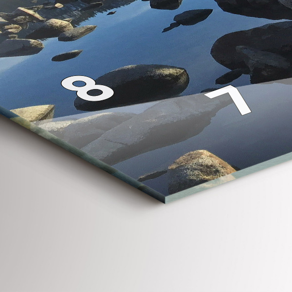 Horizontale Uhr mit motiv Blick aufs Meer