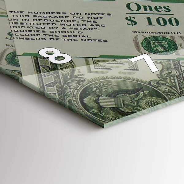 Horizontale Uhr 1 US Dollar