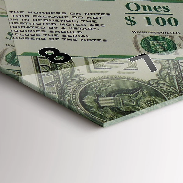 Horizontale Uhr 1 US Dollar