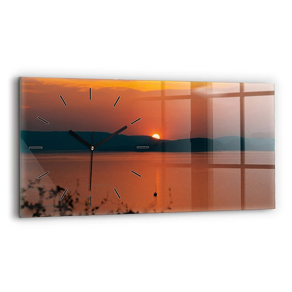 Horizontale Uhr Balaton am Abend
