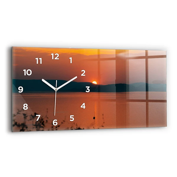 Horizontale Uhr Balaton am Abend