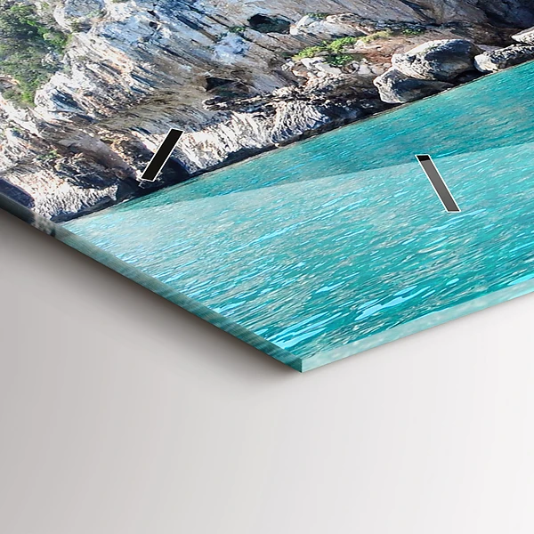 Horizontale Uhr mit motiv Unterwasser-Höhle