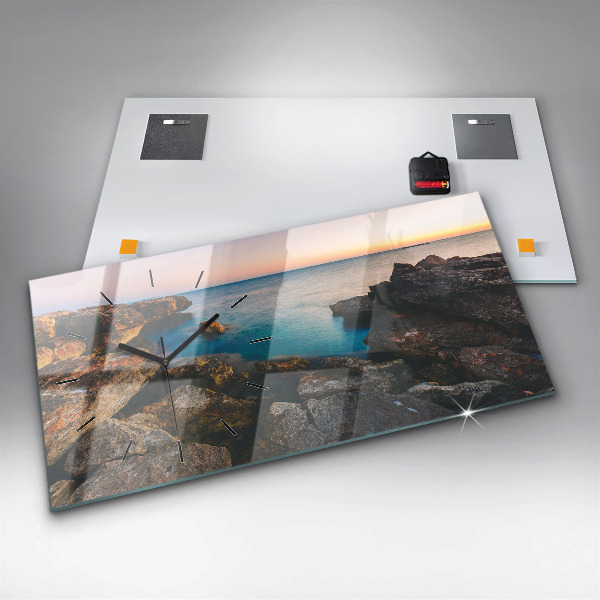 Horizontale Uhr mit motiv Meereslandschaft