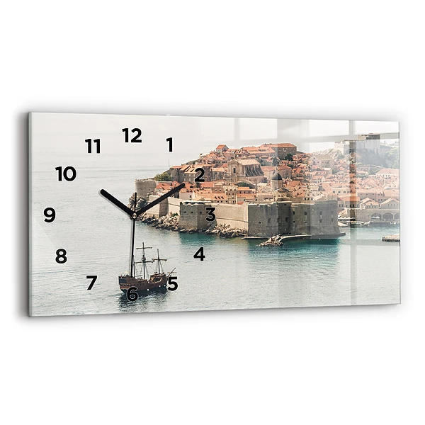Horizontale Uhr Segelschiff in Dubrovnik