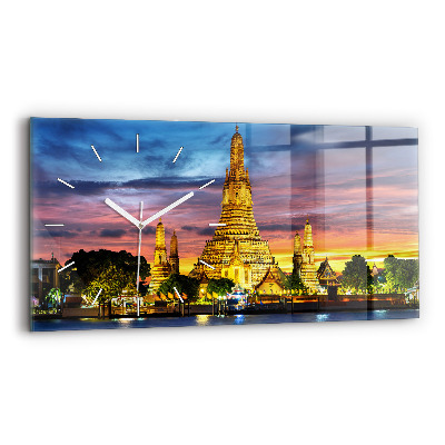 Horizontale Uhr mit motiv Tempel in Bangkok