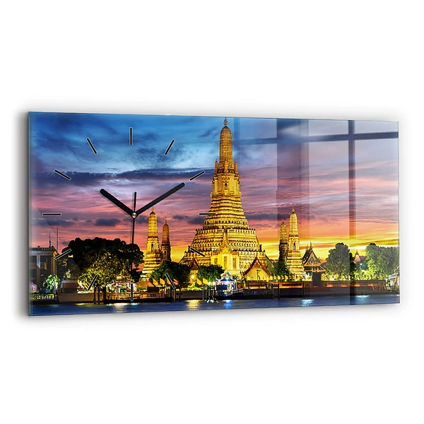 Horizontale Uhr mit motiv Tempel in Bangkok