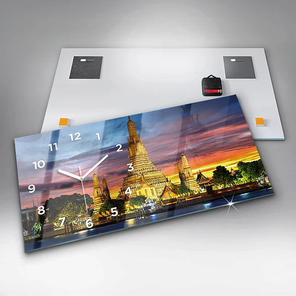 Horizontale Uhr mit motiv Tempel in Bangkok