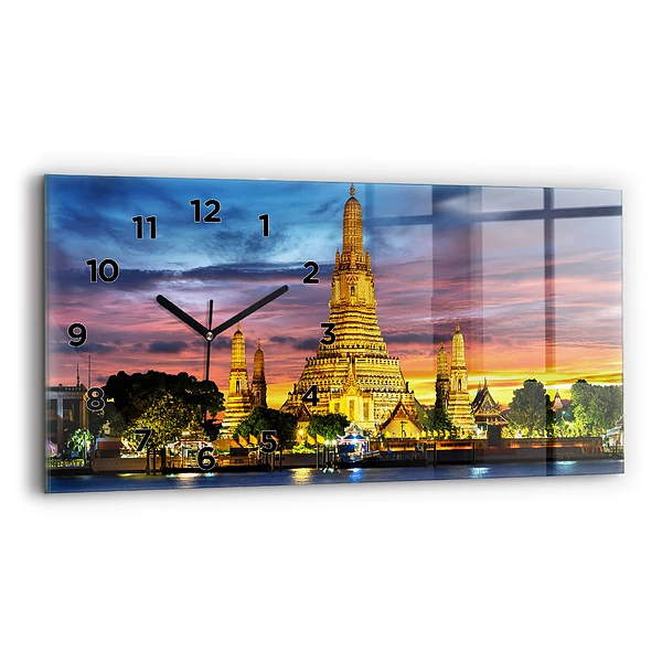 Horizontale Uhr mit motiv Tempel in Bangkok