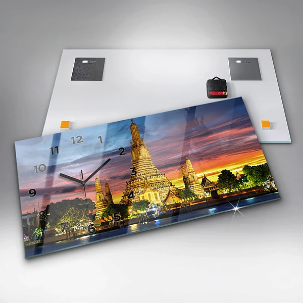 Horizontale Uhr mit motiv Tempel in Bangkok