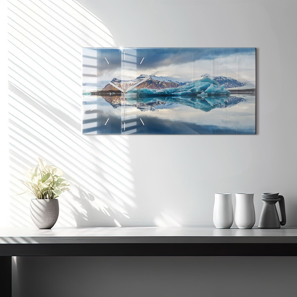 Horizontale Uhr mit motiv Jokulsarlon-See in Island