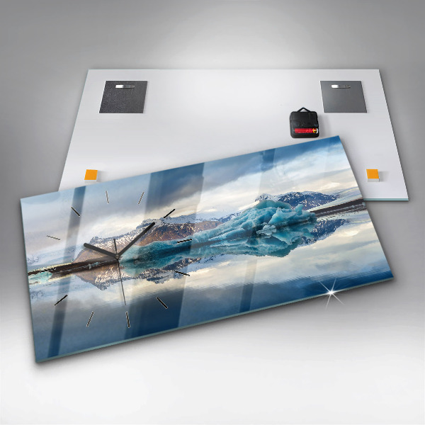 Horizontale Uhr mit motiv Jokulsarlon-See in Island