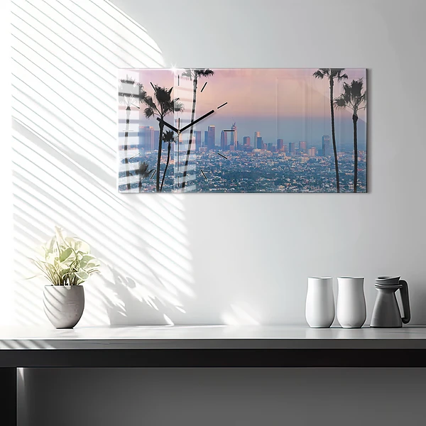 Horizontale Uhr Sonnenuntergang in Los Angeles