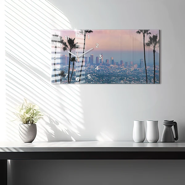 Horizontale Uhr Sonnenuntergang in Los Angeles