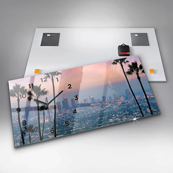 Horizontale Uhr Sonnenuntergang in Los Angeles