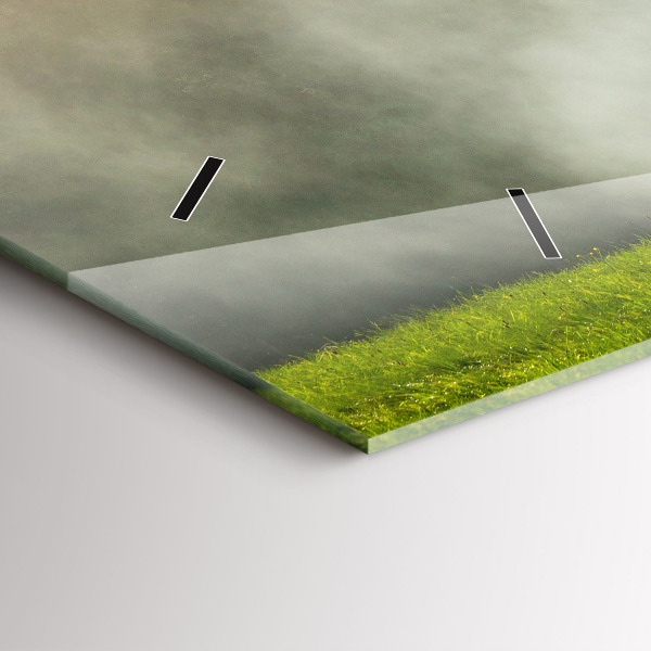 Horizontale Uhr mit motiv Berglandschaft