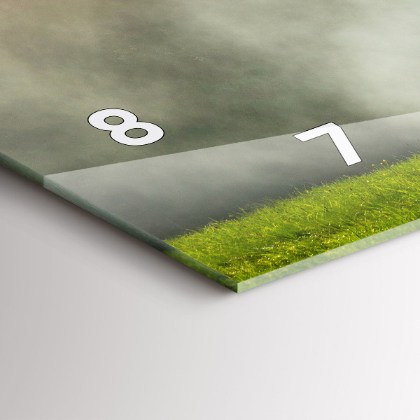 Horizontale Uhr mit motiv Berglandschaft