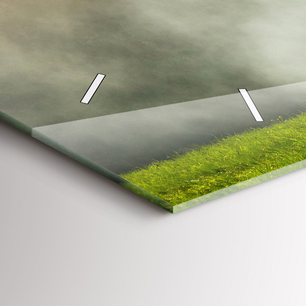 Horizontale Uhr mit motiv Berglandschaft