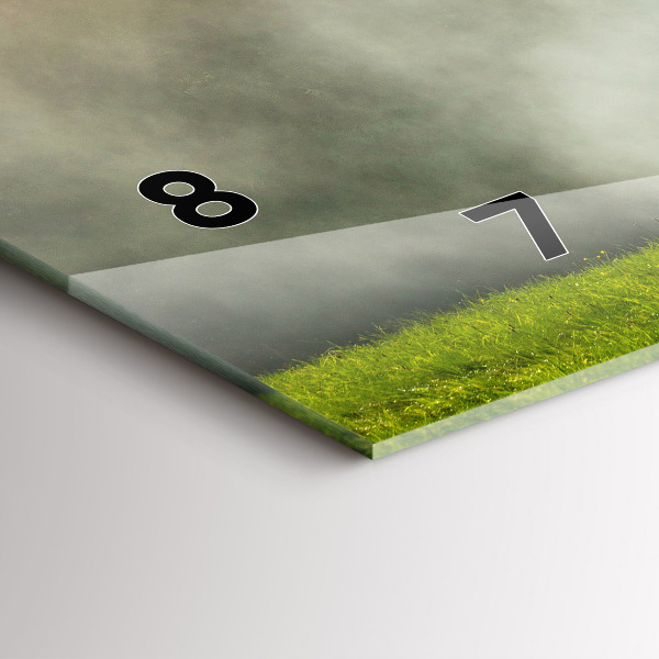 Horizontale Uhr mit motiv Berglandschaft