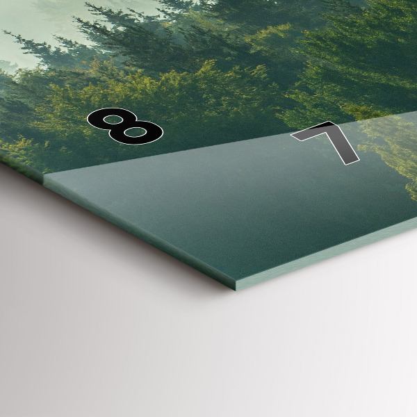 Horizontale Uhr mit motiv Sonnenaufgang Beskids