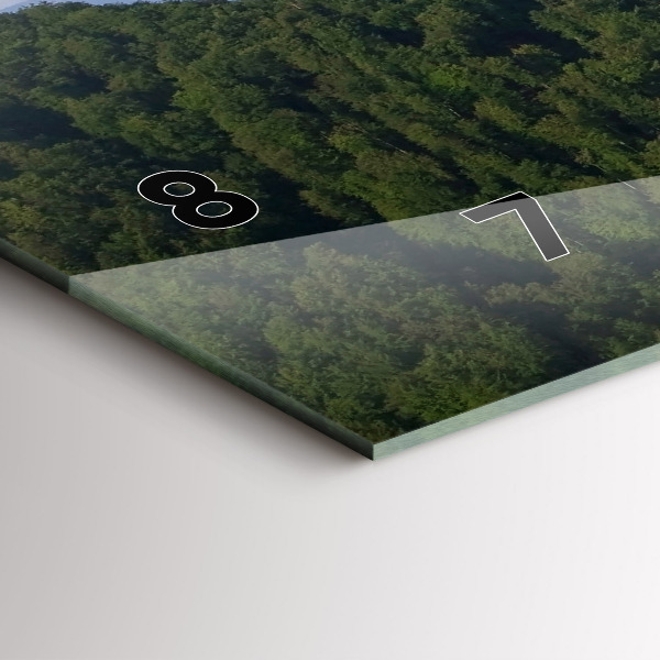 Horizontale Uhr mit motiv Sokolica-Gipfel im Pieniny-Gebirge